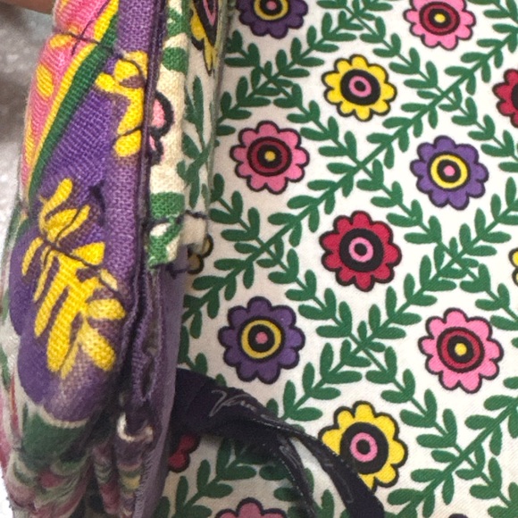 Vera Bradley Pink and Green Floral Clutch - Picture 6 of 8